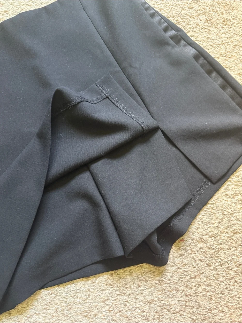 Zara Black Asymmetric Skort